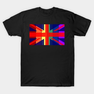 British Union Jack Rainbow Gay Pride Flag T-Shirt